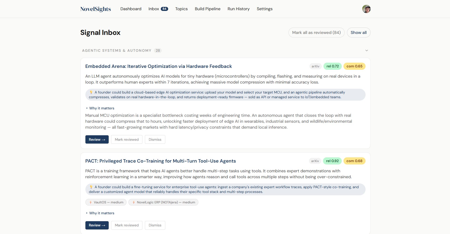 NovelSights screenshot